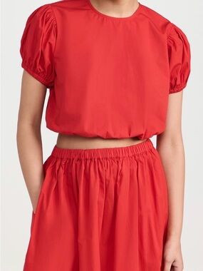 NWT Playa Lucila Red Top and Skirt Set